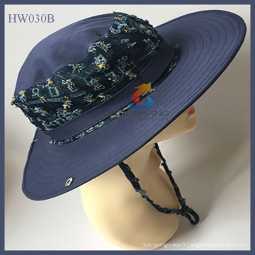 Vente en gros et au détail Mode Femmes Large Large Brim Floppy Cap Summer Beach Sun hat Chapeau de paille